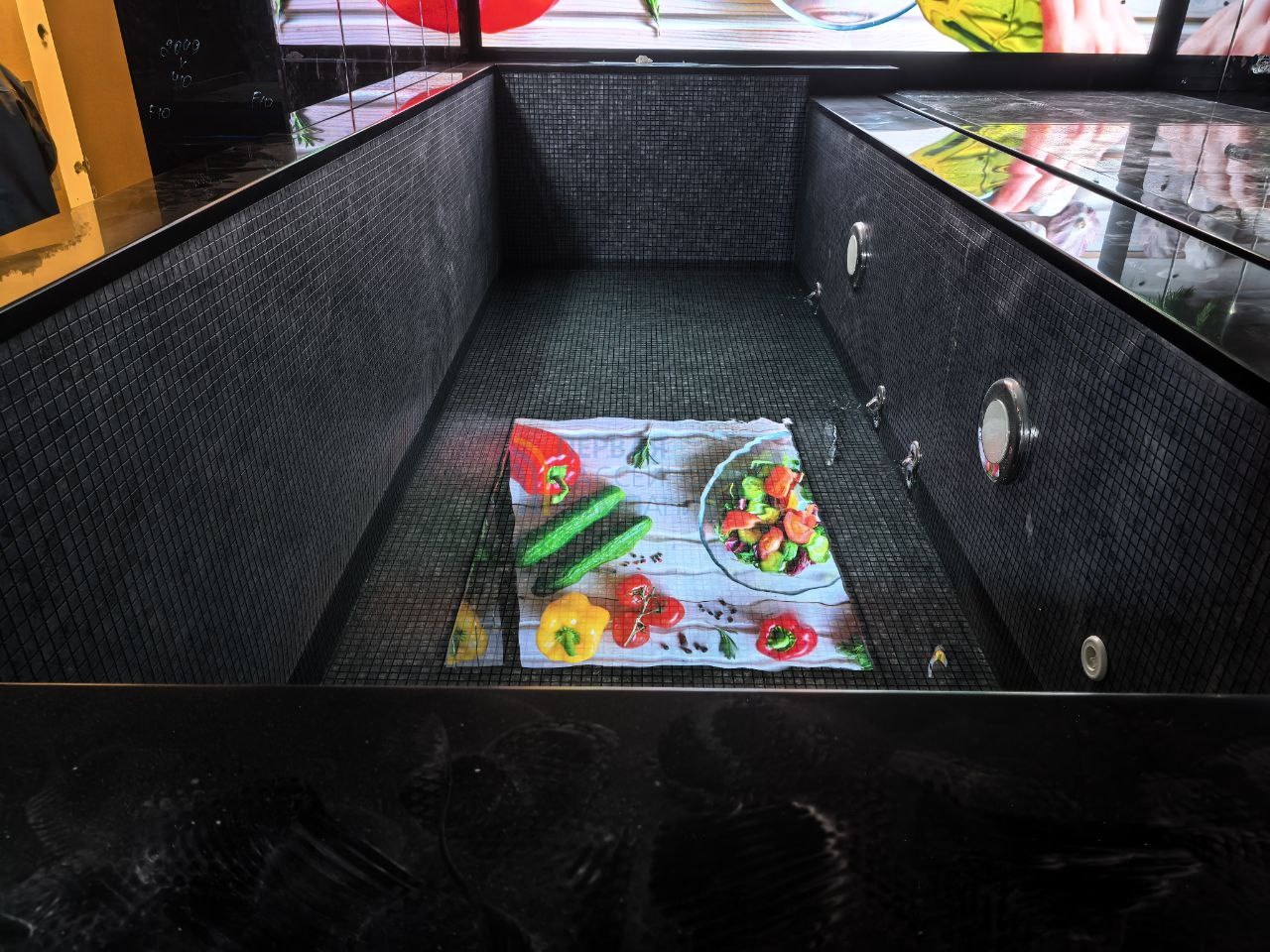 Панельный бассейн в апартаментах люкс-класса