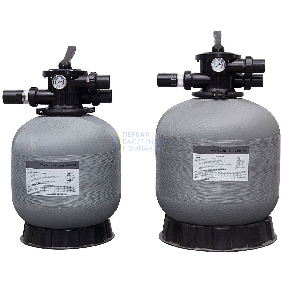 Фильтр AquaViva P32 (25m3/h, 800mm, 355kg, 2&quot; верх)