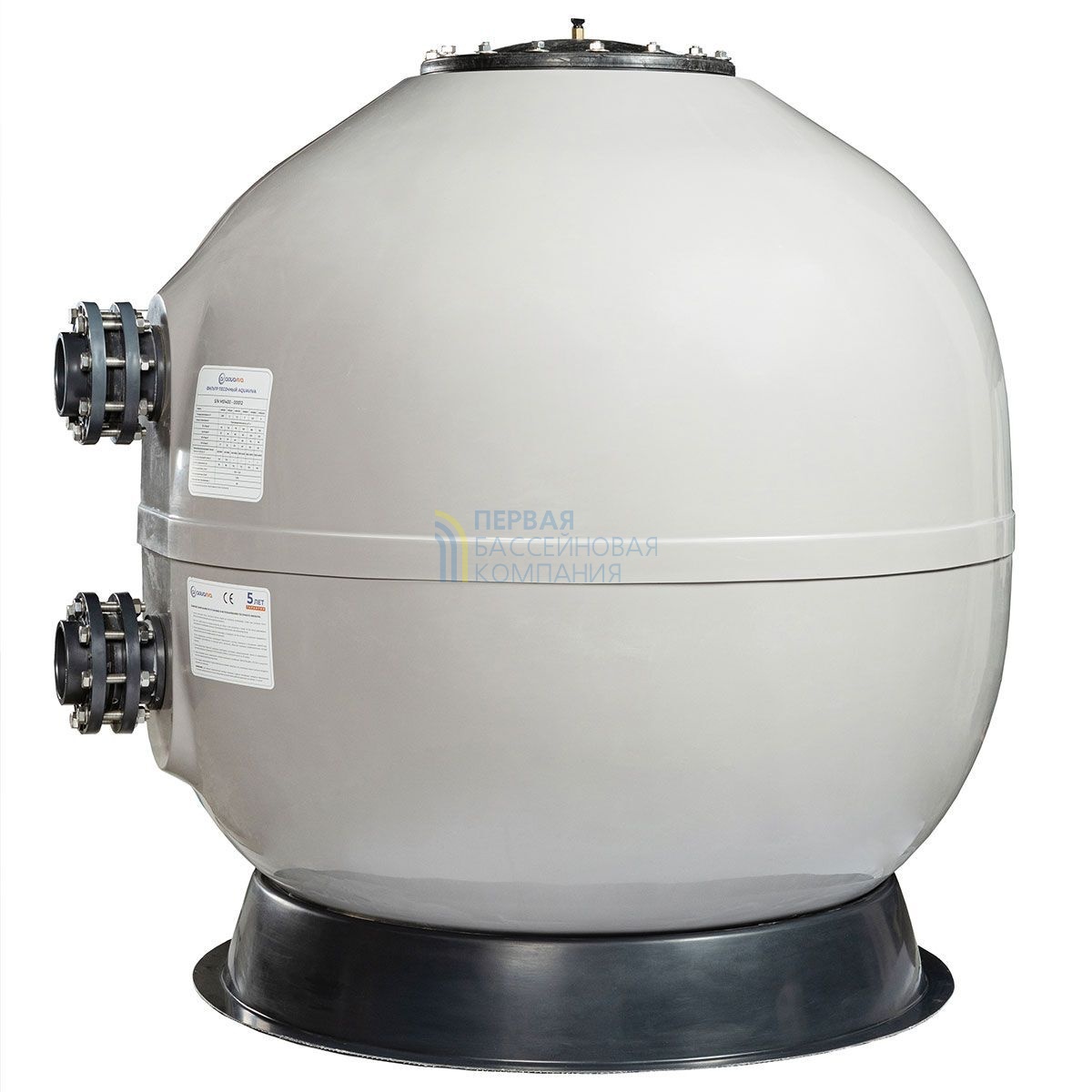Фильтр AquaViva MS1400 (77m3/h, 1400mm, 2354kg, 110mm, 2,5Бар)