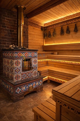 Визуализация банного комплекса в стиле избинг