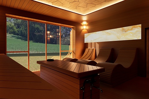 Дровяная комната в загородном доме 